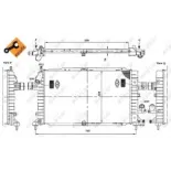 NRF 53415 Radiador, refrigeración del motor