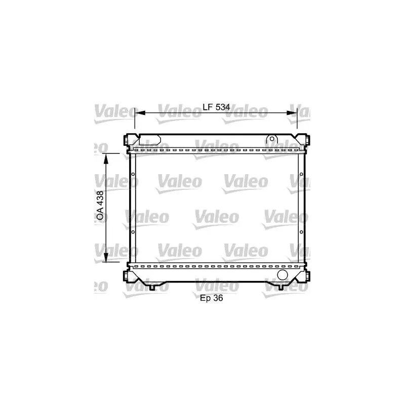 VALEO 735074 Radiador, refrigeración del motor