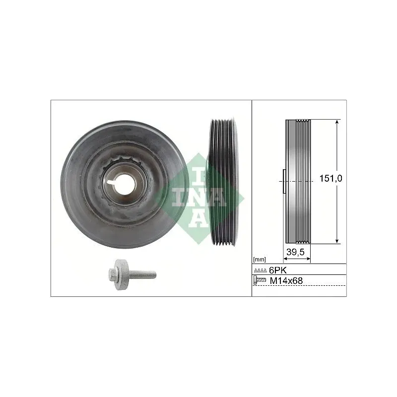Schaeffler INA 544009020 Kit poleas, cigüeñal