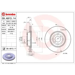 AP 25200E Disco de freno