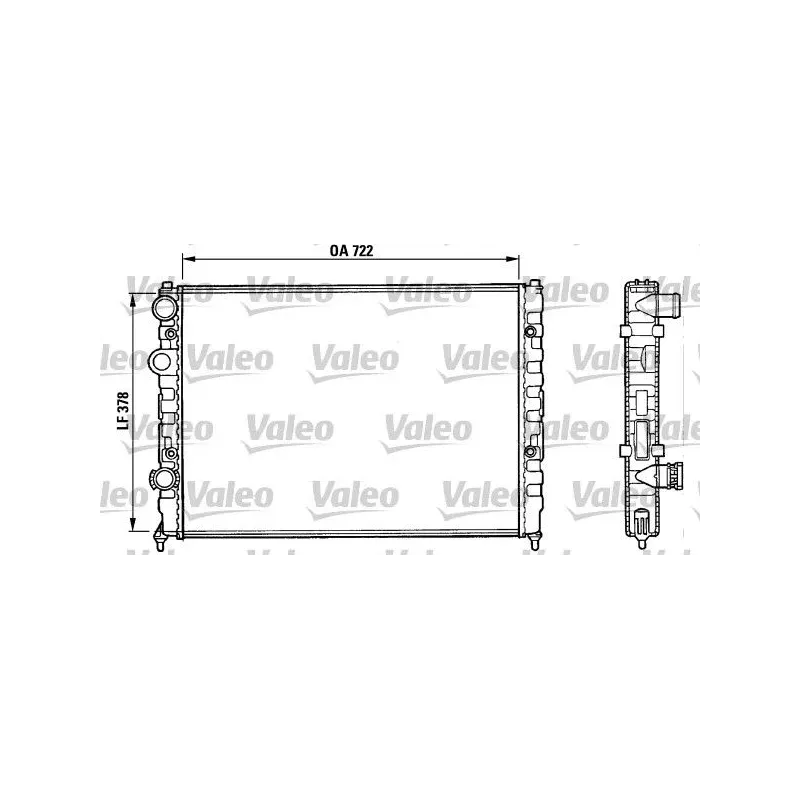 VALEO 731006 Radiador, refrigeración del motor