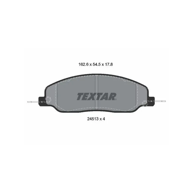 TEXTAR 2451301 Juego de pastillas de freno