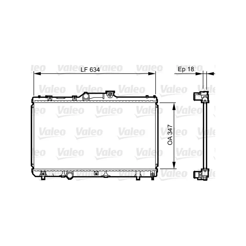VALEO 731441 Radiador, refrigeración del motor