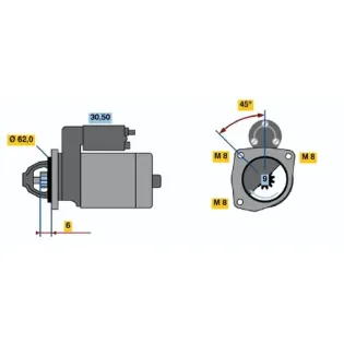 BOSCH 0986016130 Motor de arranque