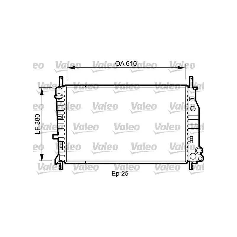 VALEO 731724 Radiador, refrigeración del motor