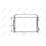 NRF 53741 Radiador, refrigeración del motor