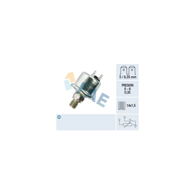 FAE 14670 Sensor, presión de aceite