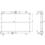 NRF 55306 Radiador, refrigeración del motor