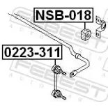 FEBEST NSB-018 Soporte, estabilizador