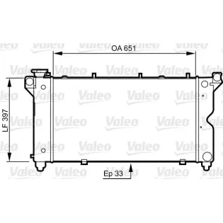 VALEO 731723 Radiador, refrigeración del motor