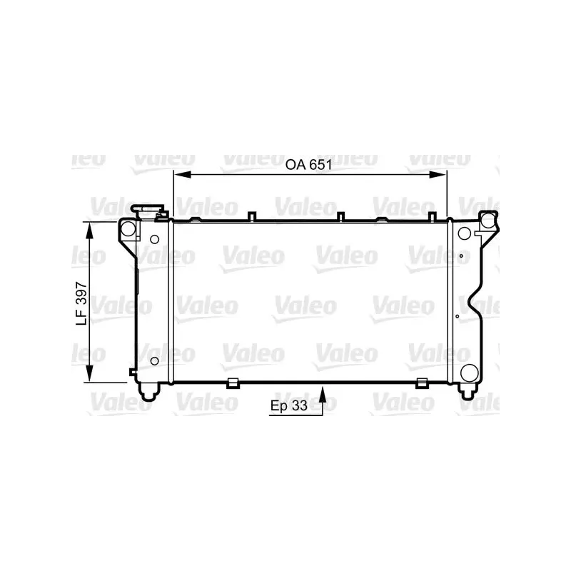 VALEO 731723 Radiador, refrigeración del motor