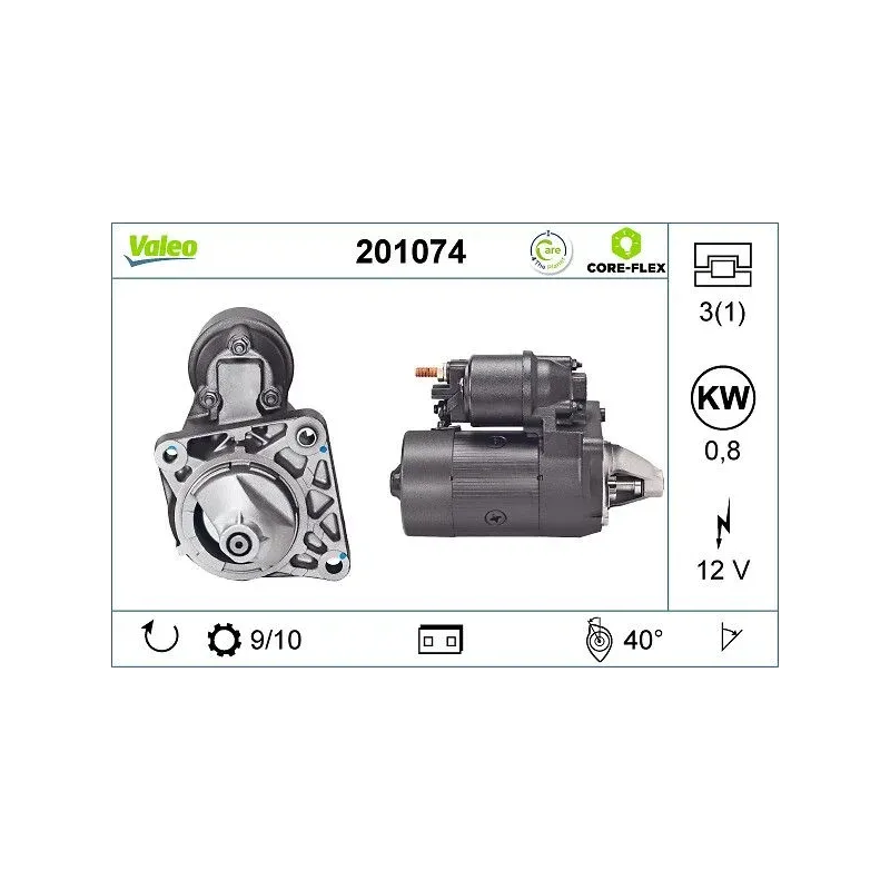 VALEO 201074 Motor de arranque