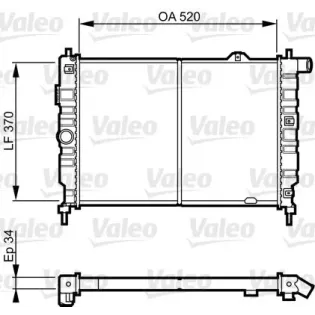 VALEO 731217 Radiador, refrigeración del motor