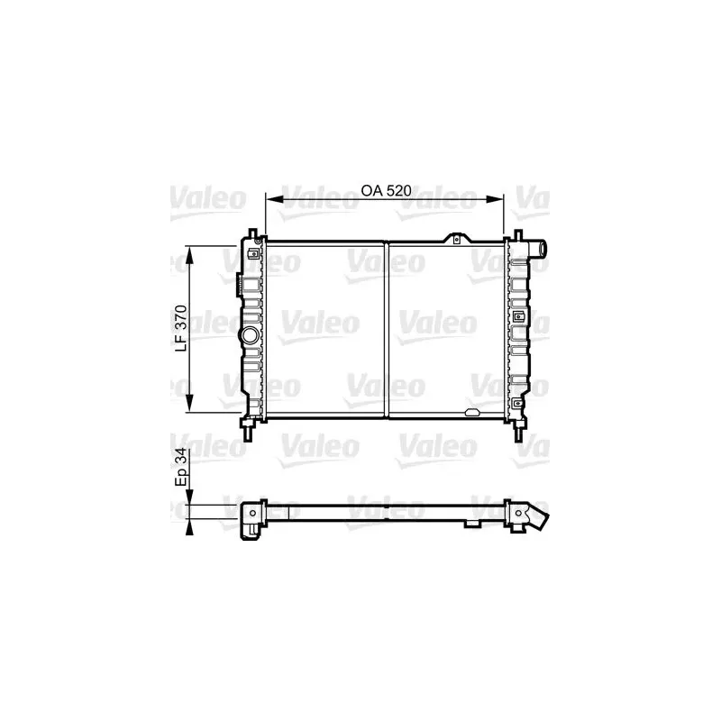 VALEO 731217 Radiador, refrigeración del motor