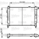 VALEO 731217 Radiador, refrigeración del motor