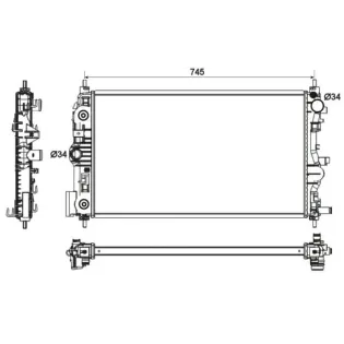 NRF 53131 Radiador, refrigeración del motor