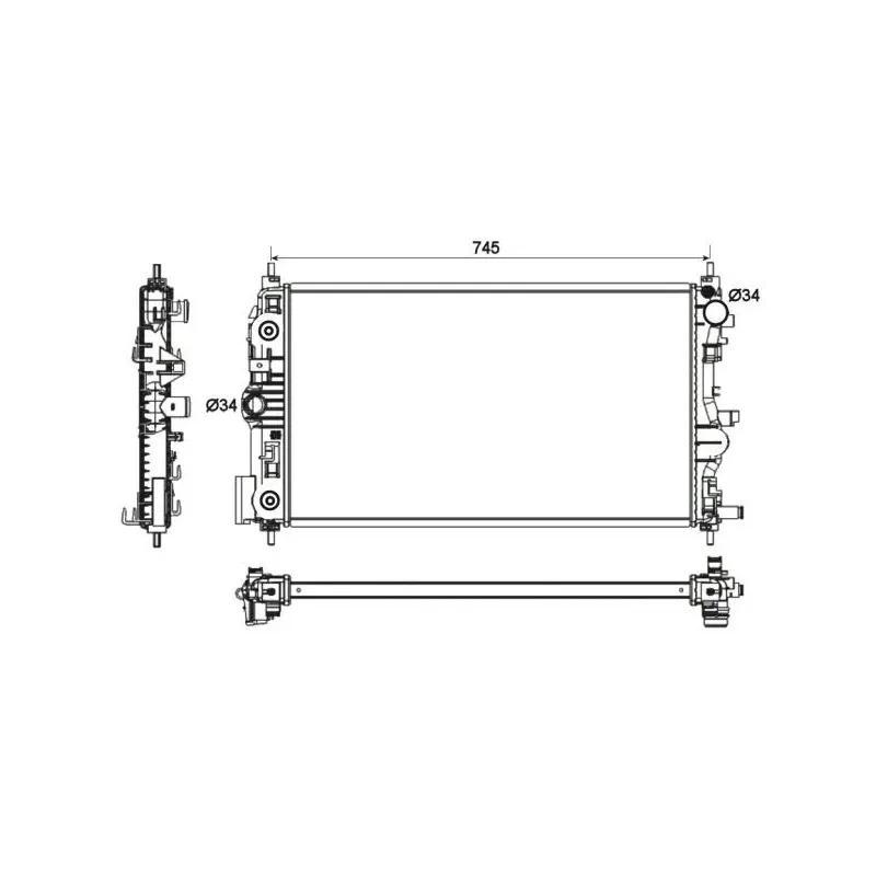 NRF 53131 Radiador, refrigeración del motor