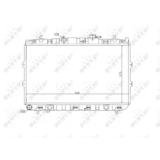 NRF 53819 Radiador, refrigeración del motor