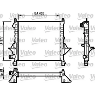 VALEO 731552 Radiador, refrigeración del motor