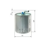 BOSCH 1457434416 Filtro combustible