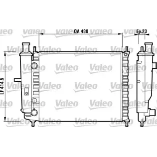 VALEO 732218 Radiador, refrigeración del motor