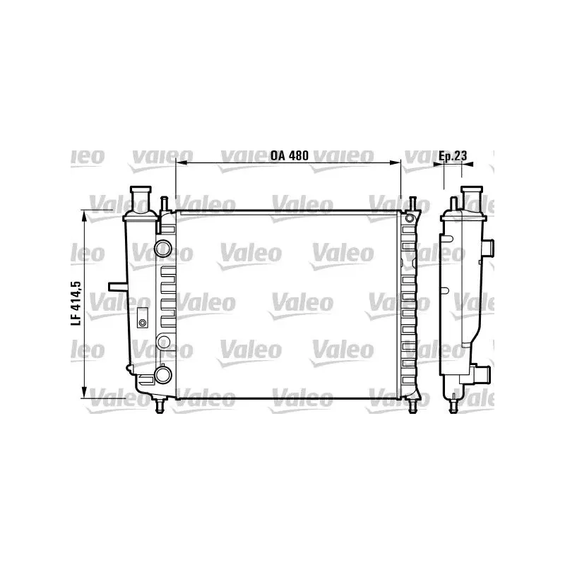 VALEO 732218 Radiador, refrigeración del motor