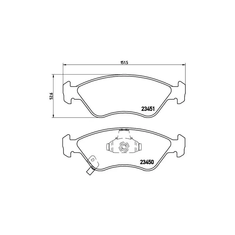 BREMBO P30007 Juego de pastillas de freno