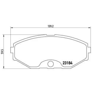 BREMBO P56052 Juego de pastillas de freno
