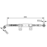 BOSCH 1987481797 Tubo flexible de frenos