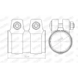 WALKER 80716 Conectores de tubos, sistema de escape