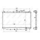 NRF 507722 Radiador, refrigeración del motor