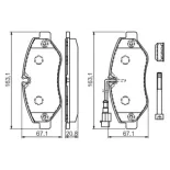 BOSCH 0986494334 Juego de pastillas de freno