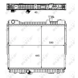 NRF 58484 Radiador, refrigeración del motor