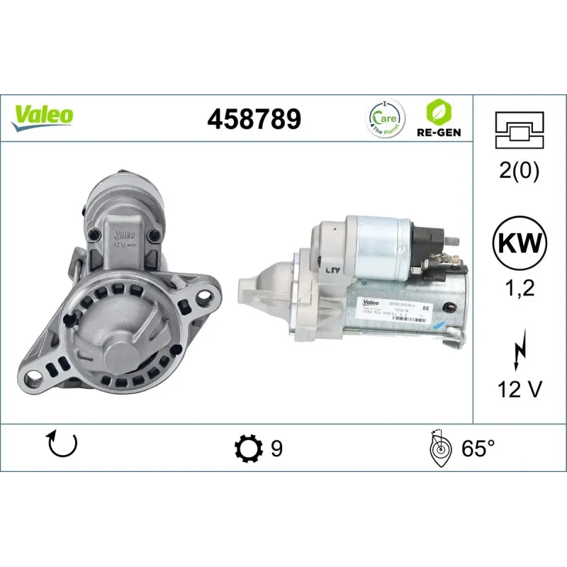 VALEO 458789 Motor de arranque