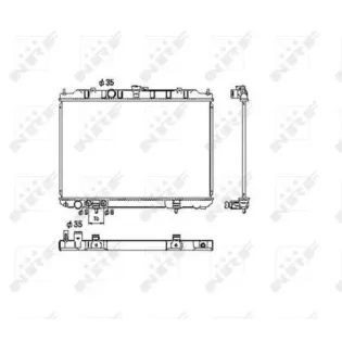 NRF 53453 Radiador, refrigeración del motor