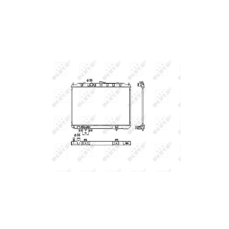 NRF 53453 Radiador, refrigeración del motor