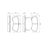 BOSCH 0986424575 Juego de pastillas de freno