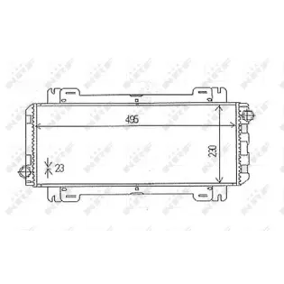 NRF 54613 Radiador, refrigeración del motor