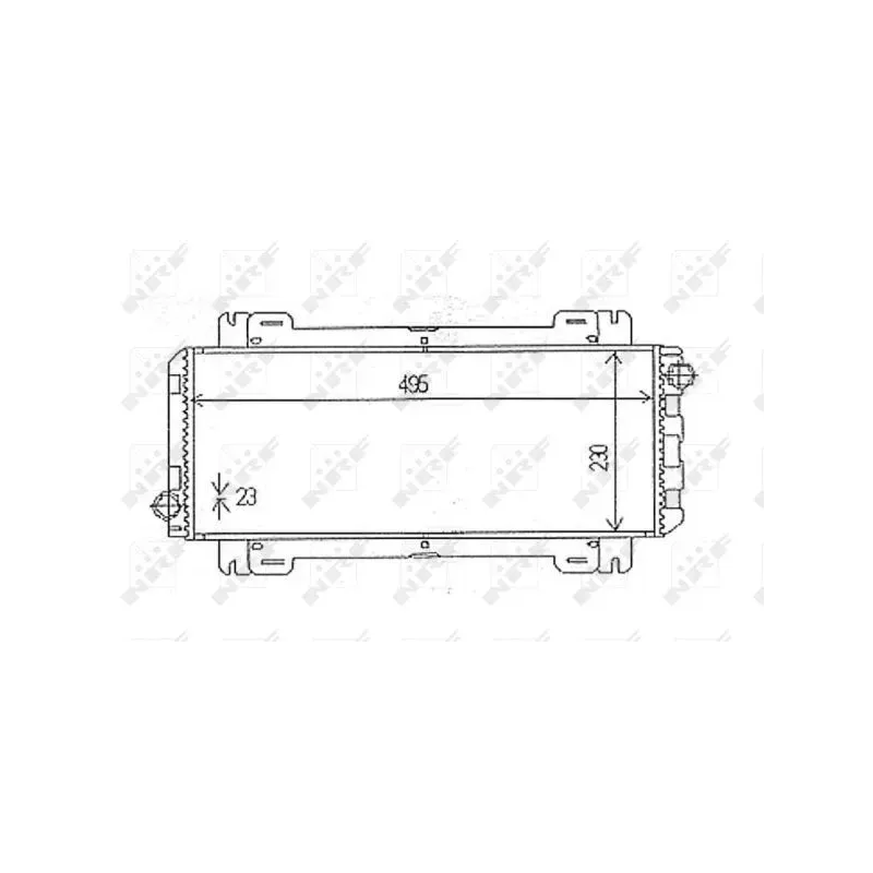 NRF 54613 Radiador, refrigeración del motor