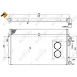 NRF 58334 Radiador, refrigeración del motor