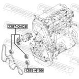 FEBEST AUTO PARTS 2287D4CB Rodillo tensor