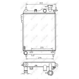 NRF 53359 Radiador, refrigeración del motor