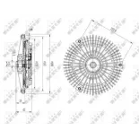 NRF 49617 Embrague, ventilador del radiador