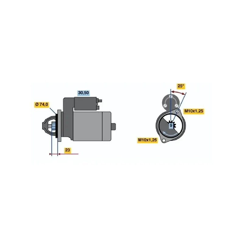BOSCH 0986013531 Motor de arranque