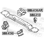 FEBEST MM-K96AR Soporte, motor