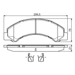 BOSCH 0986494677 Juego de pastillas de freno