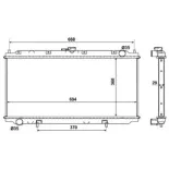 NRF 53019 Radiador, refrigeración del motor