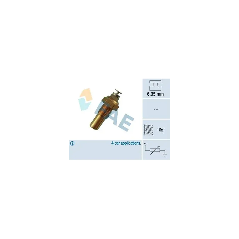 FAE 32100 Sensor, temperatura del refrigerante