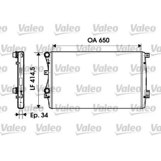VALEO 732872 Radiador, refrigeración del motor