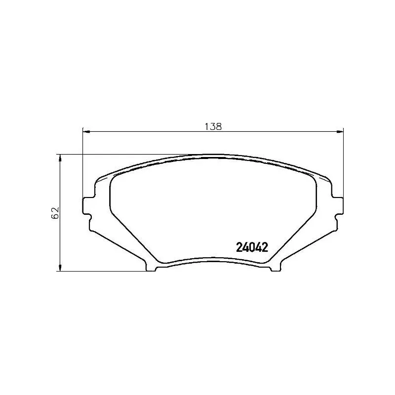BREMBO P49034 Juego de pastillas de freno